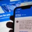 Warning message on the NHS app