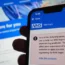 A warning message on the NHS app