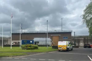 Police officer stabbed in the chest during visit to HMP Frankland
