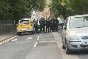British soldier fighting for life after being ‘stabbed in frenzied attack outside barracks’ – as man, 24, arrested