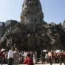 Tourists at Angkor Wat temple outside Siem Reap (Heng Sinith/AP)