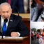 Five people have been arrested inside the US Capitol building for attempting to disrupt an address by Israeli Prime Minister Benjamin Netanyahu