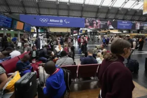 French PM says rail attacks had clear objection: blocking trains to Paris Games