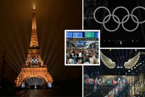 Celine Dion kicks off Paris Olympics in rain-drenched opening ceremony after France rocked by rail arson attacks