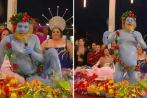 ‘Naked blue man’ who starred in Olympics opening ceremony breaks silence over ‘grossly offensive’ Last Supper parody