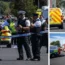 Emergency services rushed a street in Southport at around midday following reports of stabbing