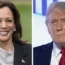 Vice President Kamala Harris, left, and former president Donald Trump