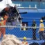 Debris from the Titan submersible, recovered from the ocean floor near the wreck of the Titanic, is unloaded from the ship Horizon Arctic at the Canadian coast guard pier in St John’s, Newfoundland