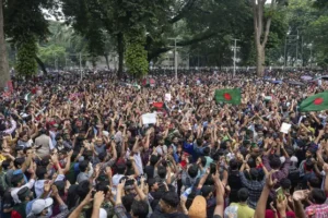 Latest violence in Bangladesh leaves at least 20 dead as rival protesters march