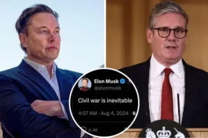 Keir Starmer slams Elon Musk’s claim ‘civil war is inevitable’ following UK riots
