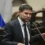 Israeli Finance Minister Bezalel Smotrich speaks in the Knesset