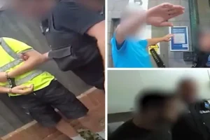 Police bodycam footage shows arrests made after attack on Rotherham hotel housing asylum seekers