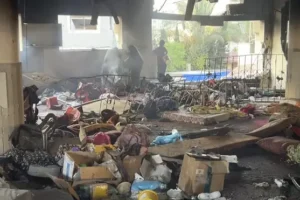 More than 60 killed in Israeli air strike on school in Gaza City, officials say