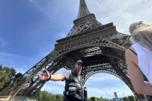 Police arrest man climbing Eiffel Tower following evacuation of landmark