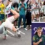 Viral Australian breakdancer Rachel Gunn - aka Raygun - was showing off her moves ahead of the closing ceremony
