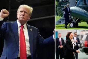 Trump claims Biden was ousted in ‘coup’ and calls Harris ‘third-rate, phoney candidate’ in Elon Musk interview