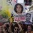 Relatives of hostages held by Hamas and their supporters protest in Tel Aviv