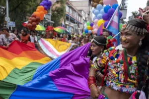 Same-sex couples and LGBTQ+ activists rally in Nepal’s capital for Pride parade