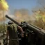 Ukrainian troops fire a" Giatsint-S" 152mm self-propelled howitzer towards Russian positions near Chasiv Yar town, in Donetsk region