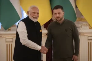 Indian Prime Minister Modi meets Ukrainian President Zelensky in Kyiv