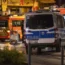 Emergency vehicles near the scene where people were killed and injured in an attack at a festival in Solingen, western Germany