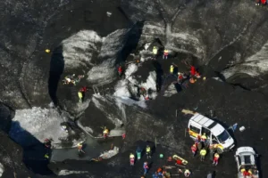 Two people still missing after tourist killed in Iceland ice cave collapse