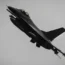 The Ukrainian Air Force’s F-16 fighter jet flies in an undisclosed location in Ukraine
