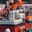 Rescue divers on a ship