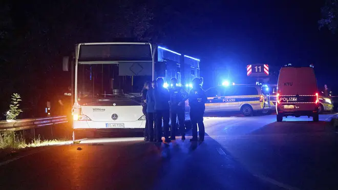 Six hurt in knife attack on bus in Germany