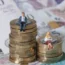 Models of people on coins